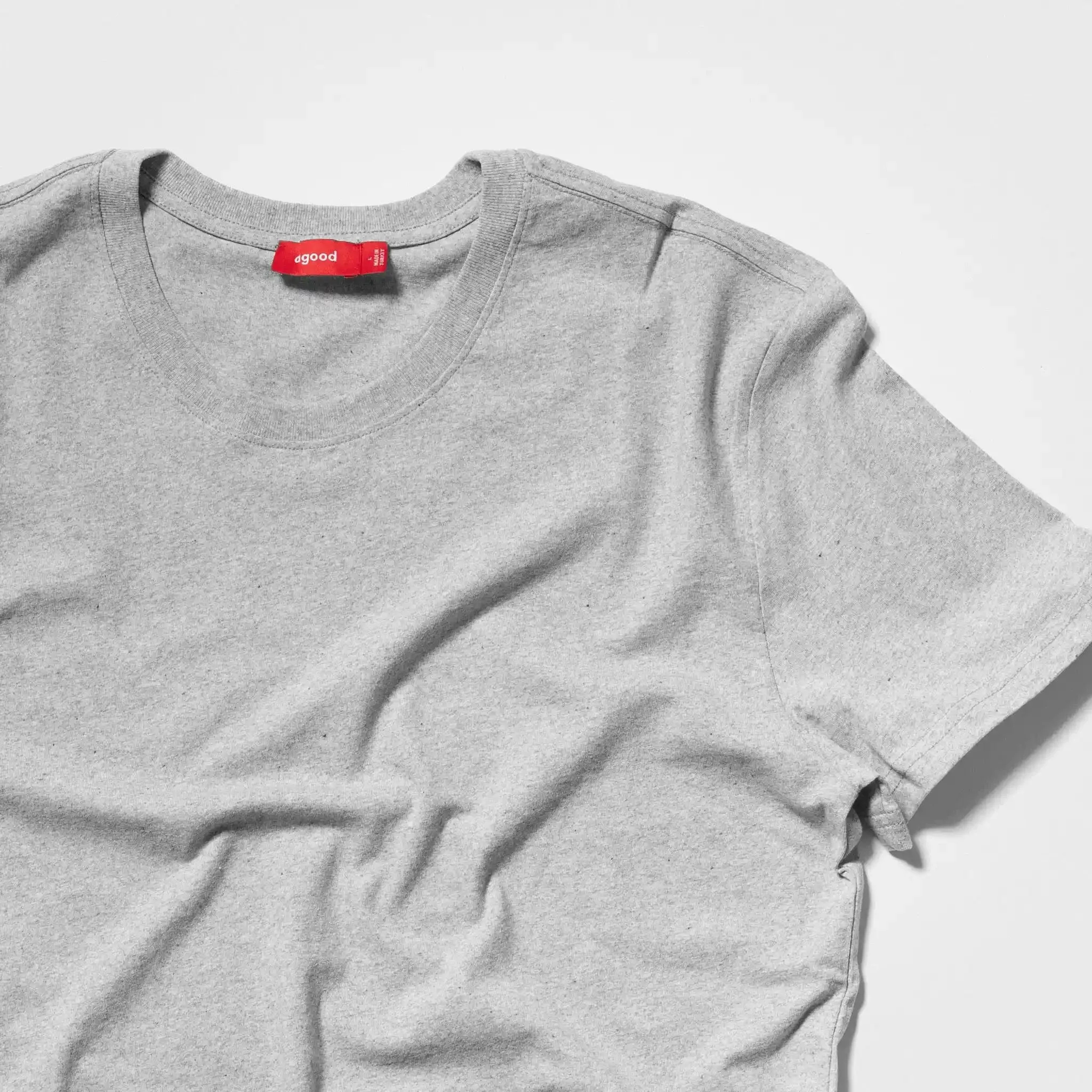 3 Pack | Women’s T-Shirts, Recycled Cotton, Heather Grey