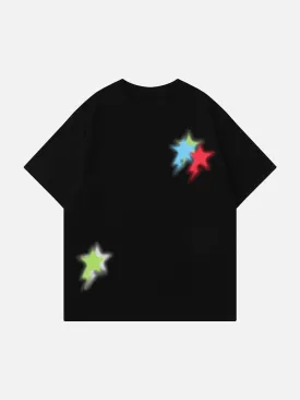 AlanBalen® - Color Stars Graffiti Tee