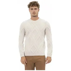 Alpha Studio Beige Merino Men Sweater