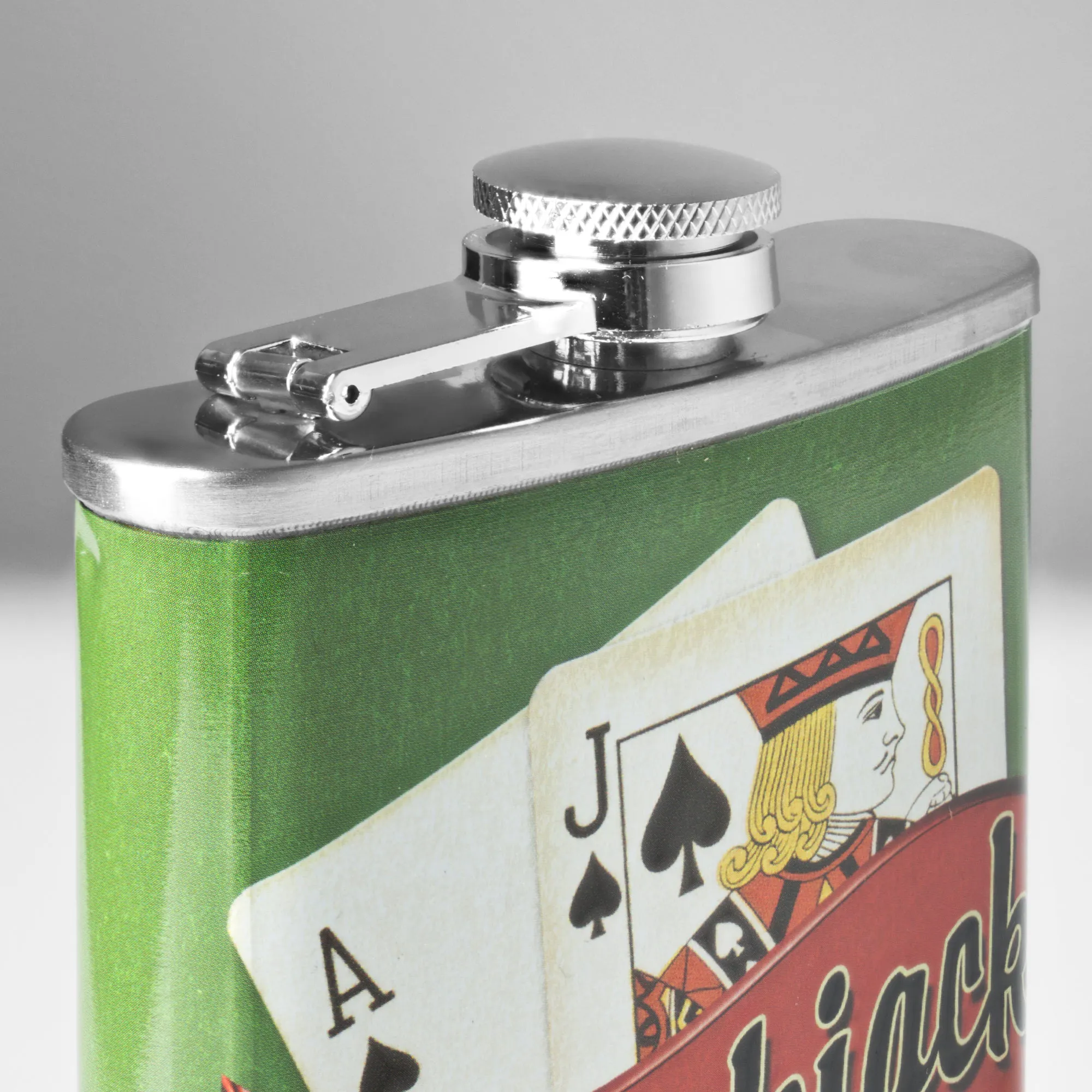 Blackjack Stainless Steel 8 oz Liquor Flask