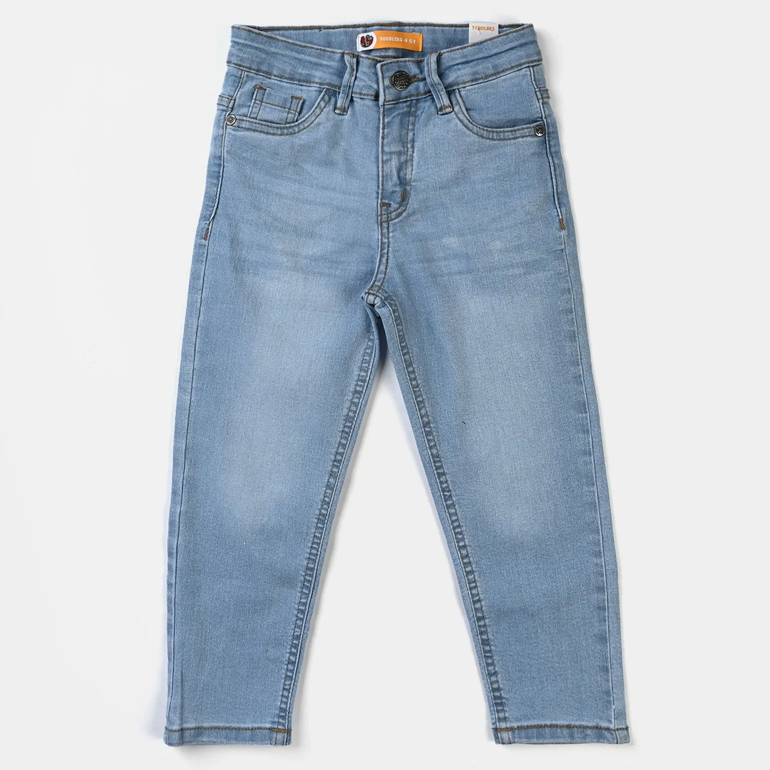 Boys Denim Pant Basic Color-Ice Blue