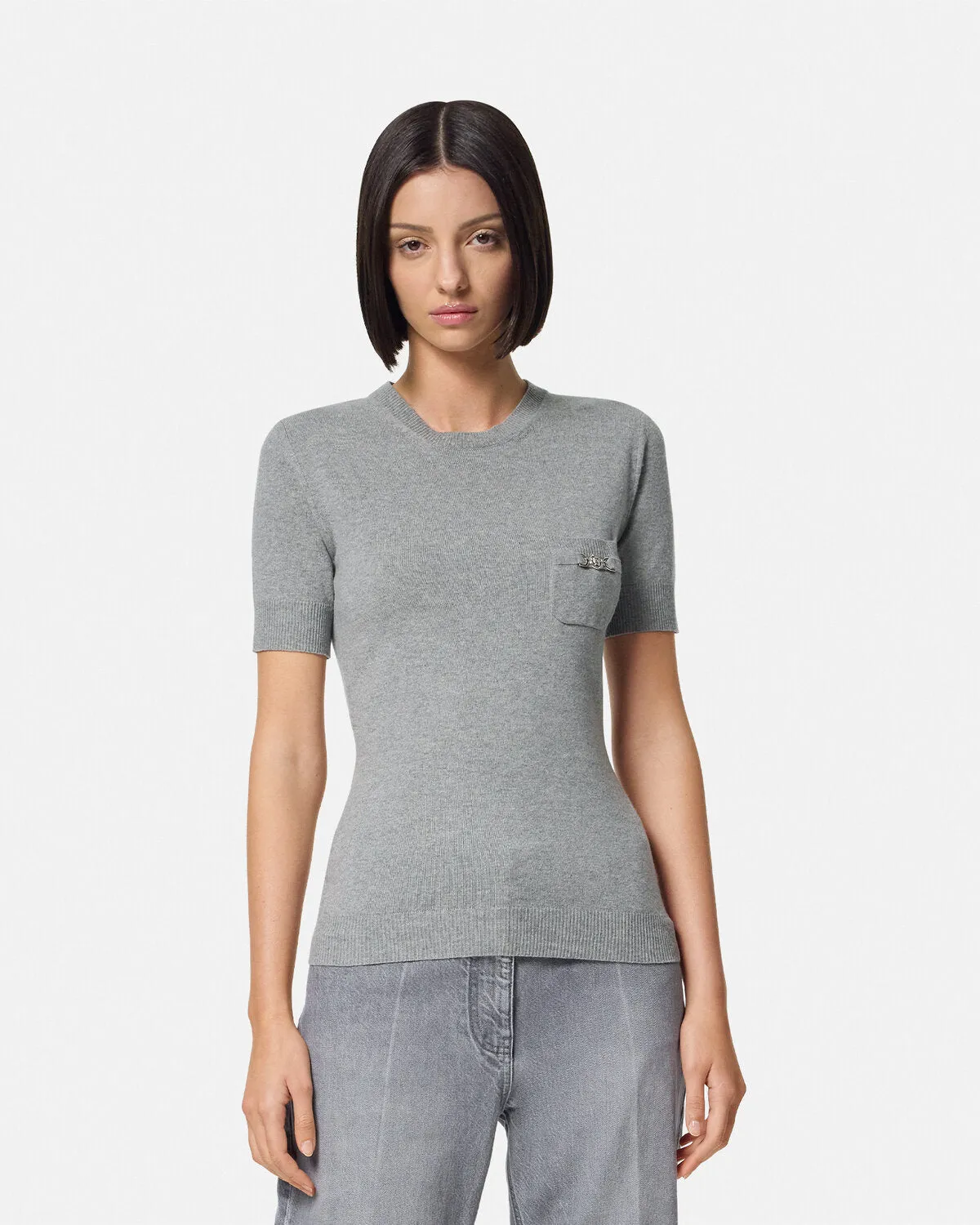 Cashmere-Blend Knit Top