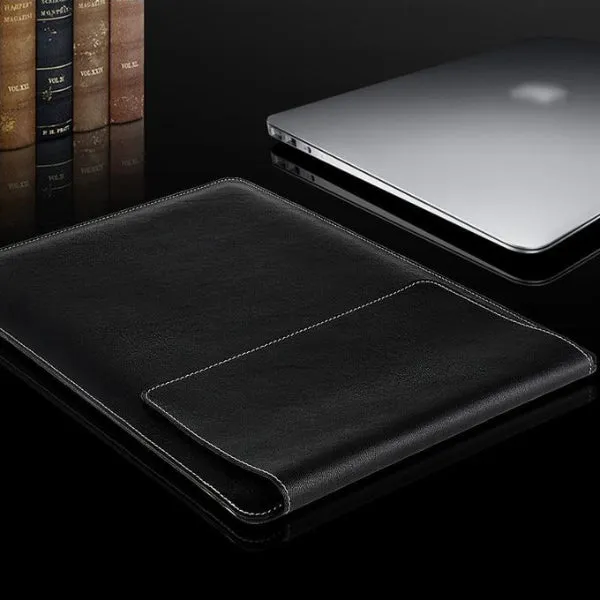 Classy Men Leather Laptop Sleeve Set - 5 Colors