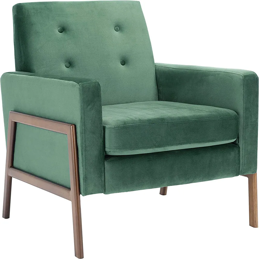 Club Chair Green/Antique Coffee