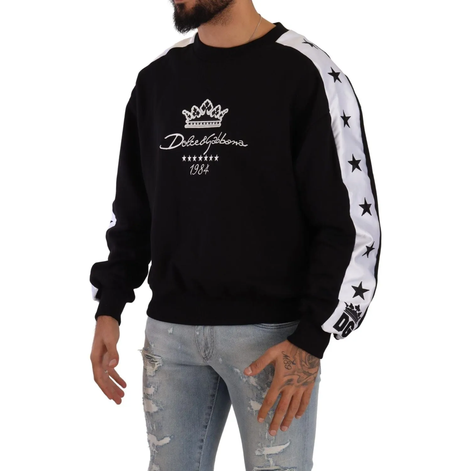 Dolce & Gabbana Elegant Crown 1984 Crewneck Sweater