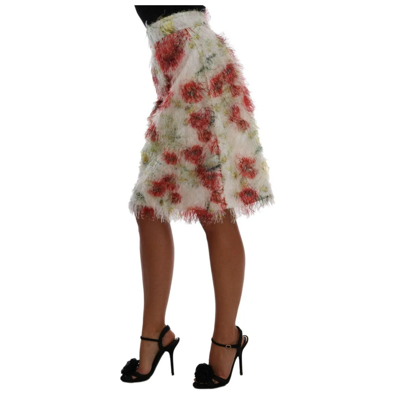 Dolce & Gabbana Elegant Floral High-Waist Pencil Skirt