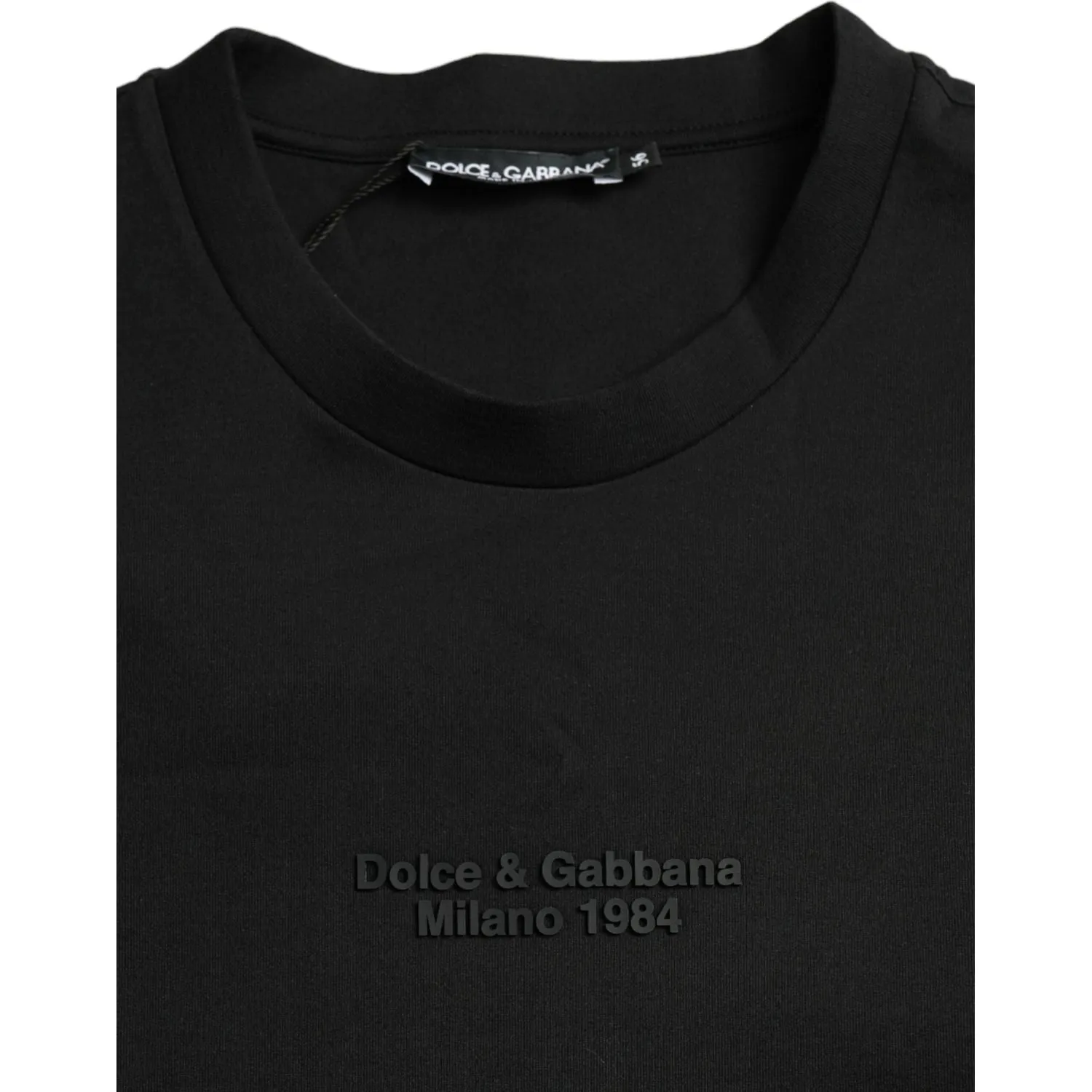 Dolce & Gabbana Elegant Leopard Print Crew Neck Tee