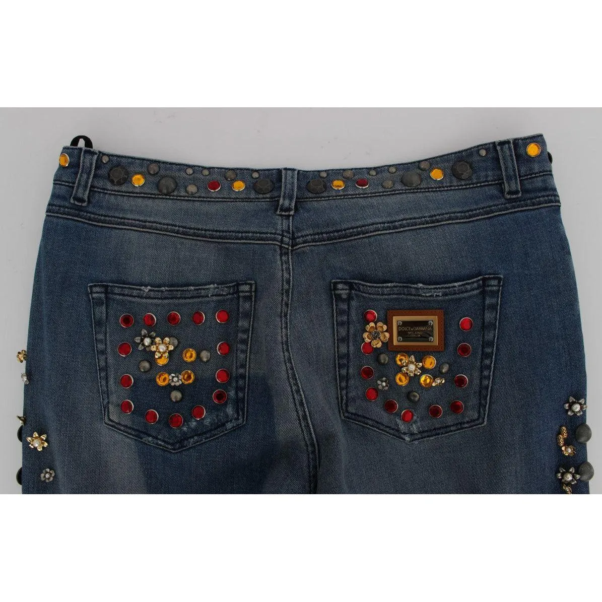 Dolce & Gabbana Enchanted Sicily Embellished Boyfriend Jeans