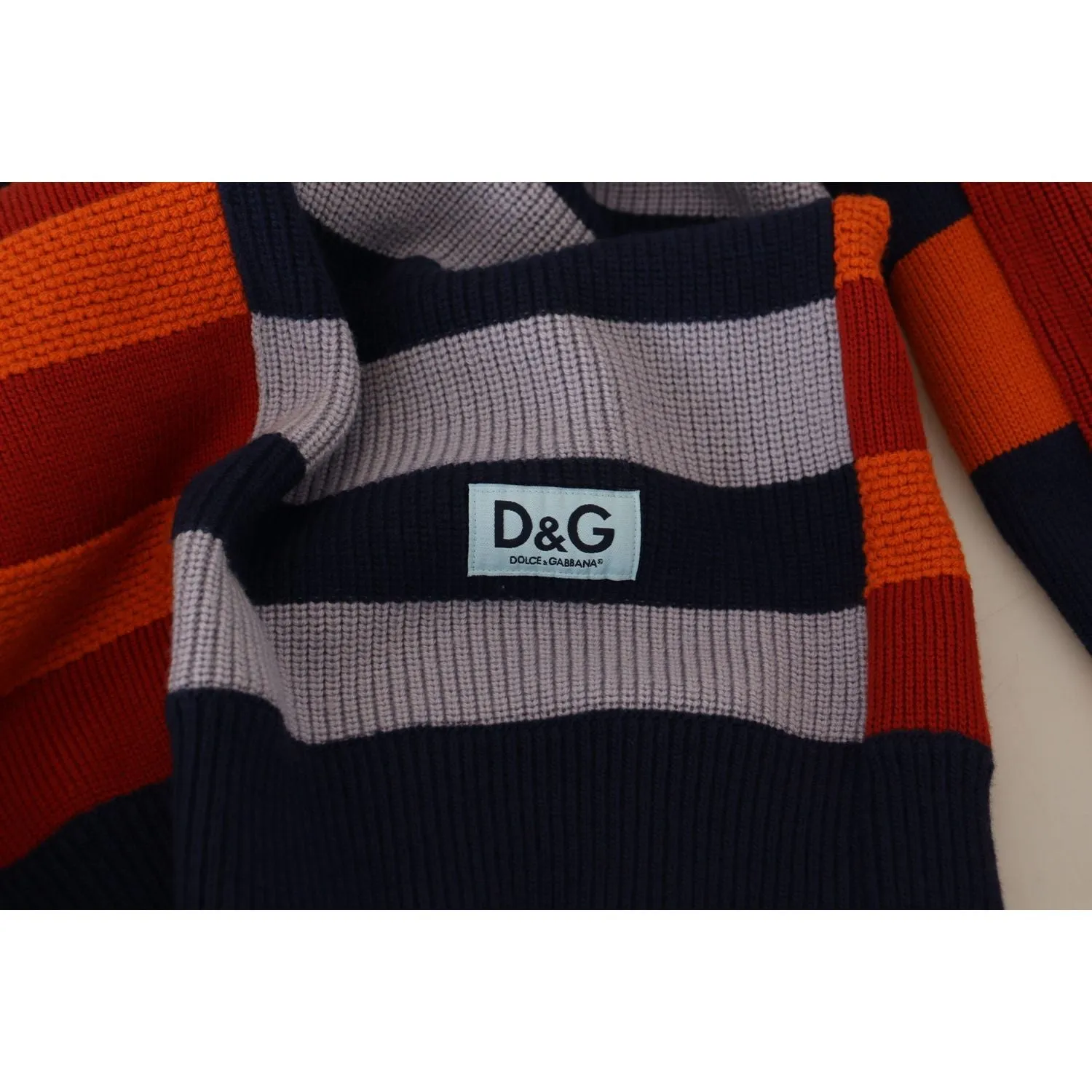 Dolce & Gabbana Pullover Sweater in Multicolor Stripes