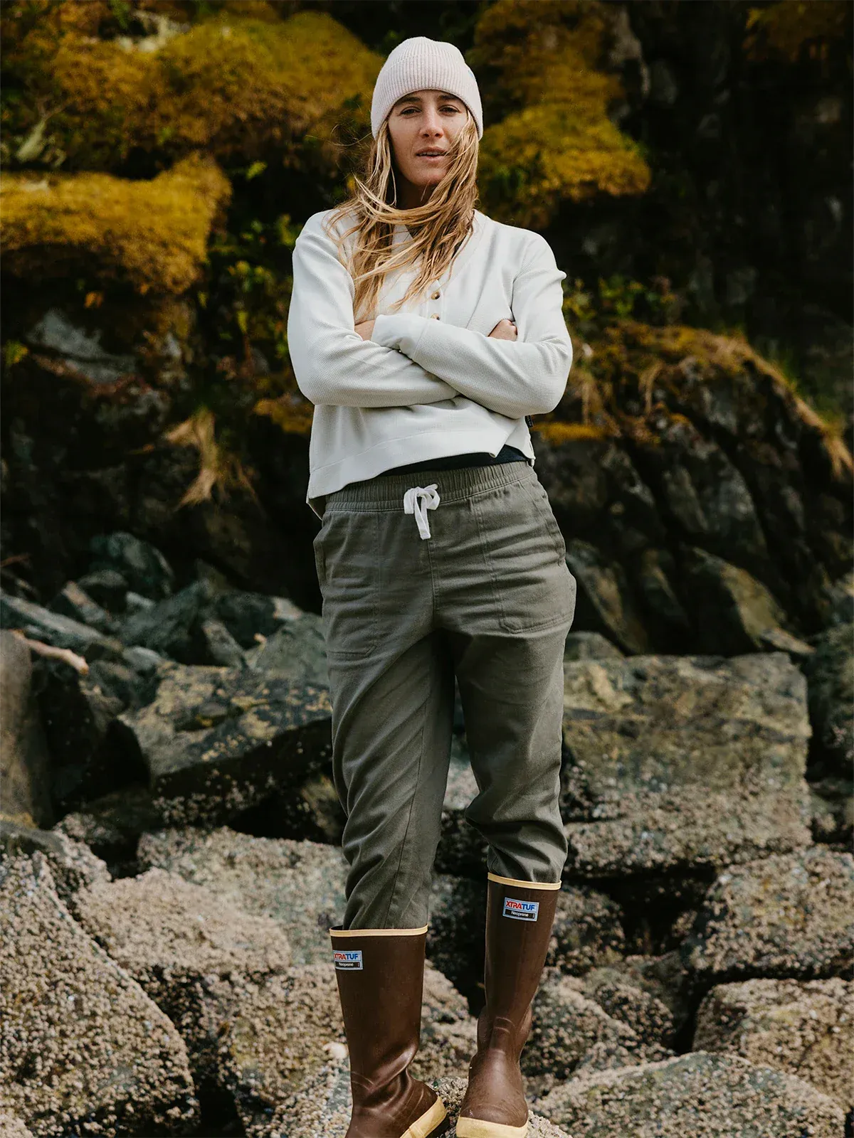 Free Fly Women's Pacifica Twill Pant in Smokey Olive