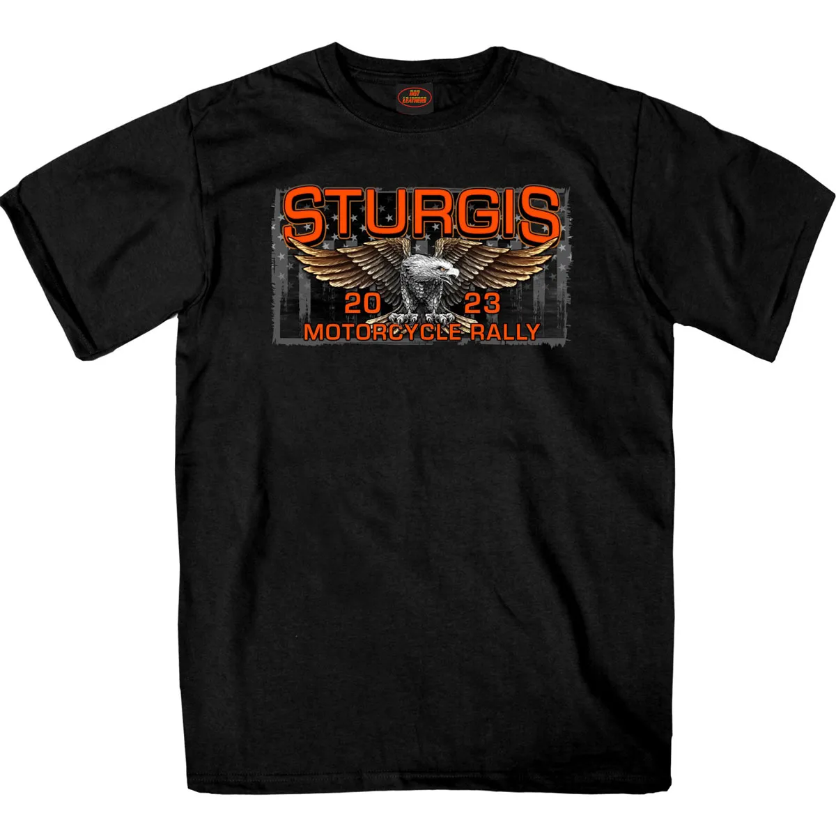 Hot Leathers SPB1082 Men’s Black Sturgis 2023 Main Street T-Shirt