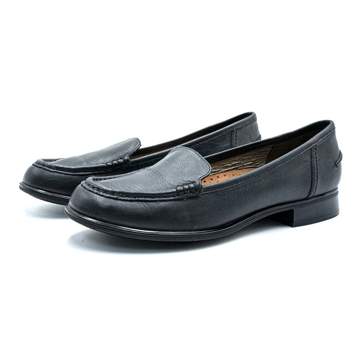 Hush Puppies Casual Loafers Leather Black Colour For Women