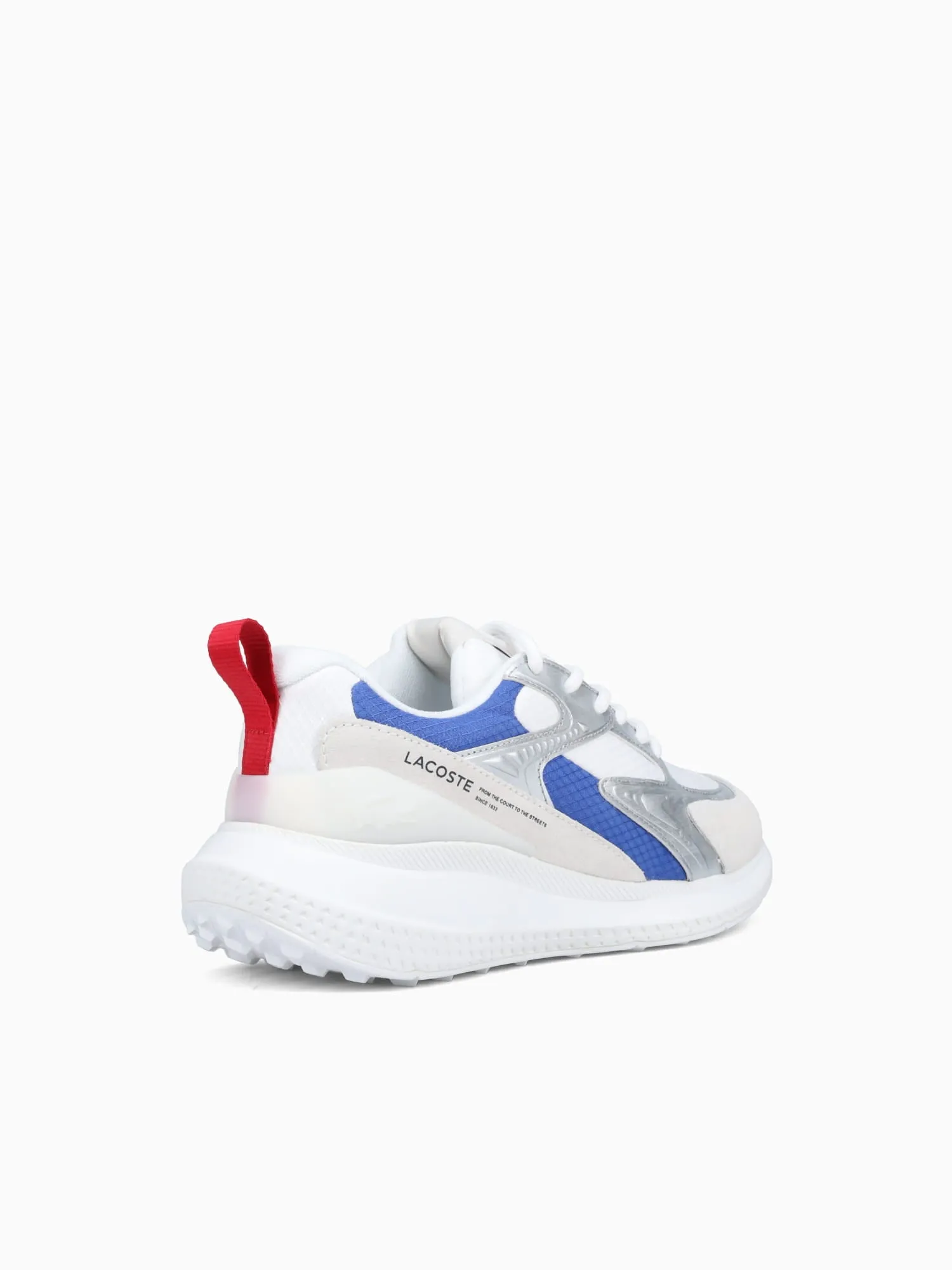 L003 Evo Wht Red Blu textile Suede