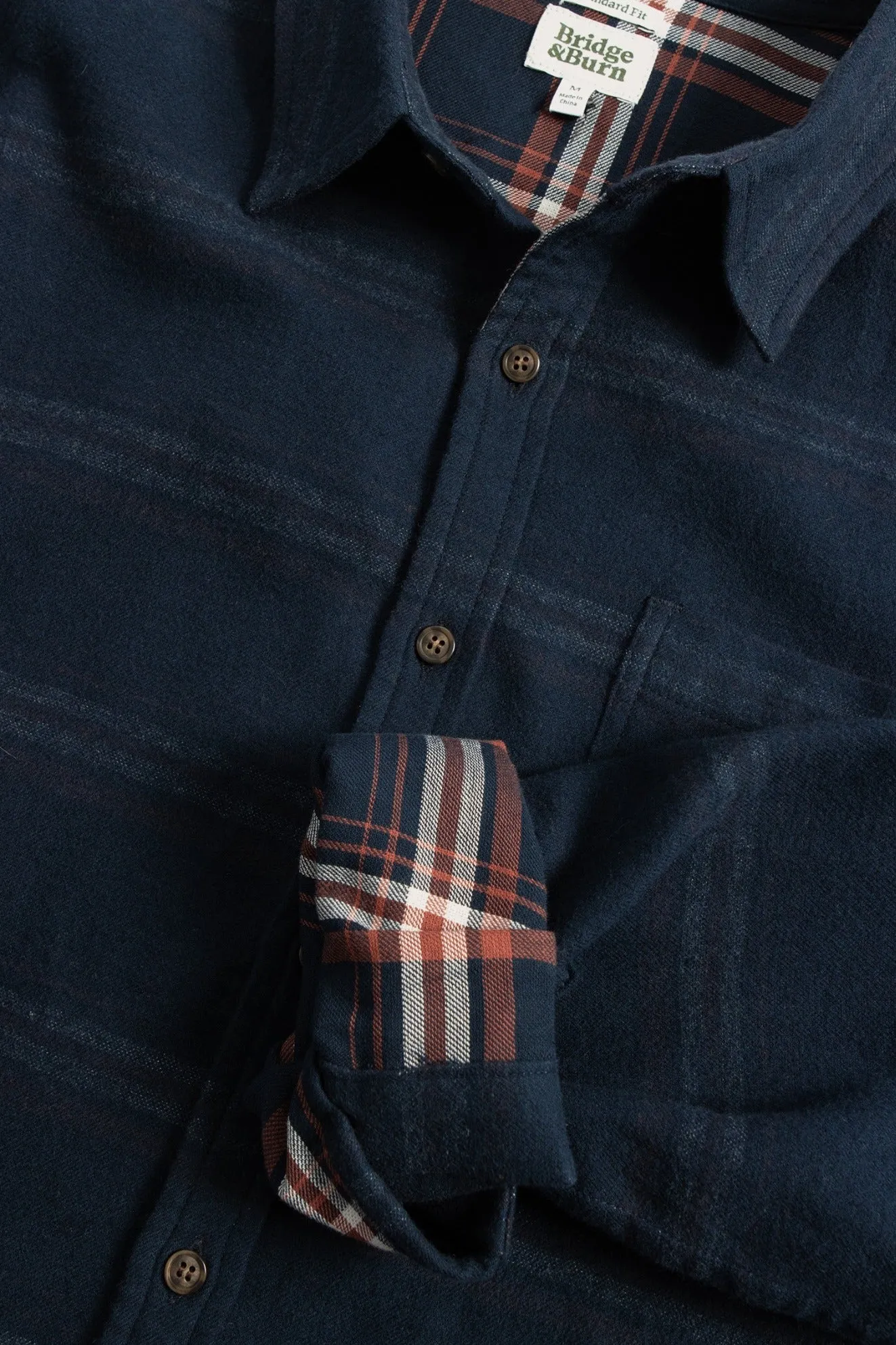 Larson Shirt / Navy Blanket Stripe