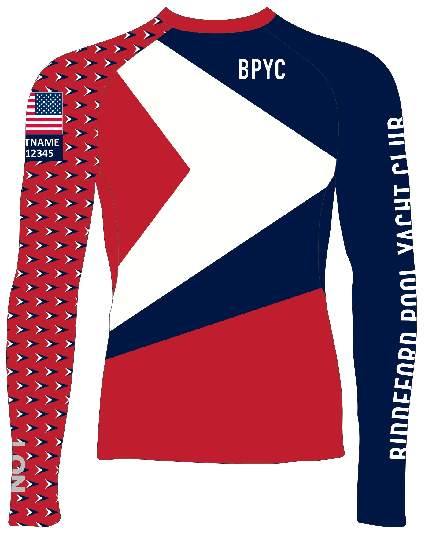 MEN TECH-TEE TOP LONG SLEEVE RED | BIDDEFORD POOL YC | PSNLZ'D