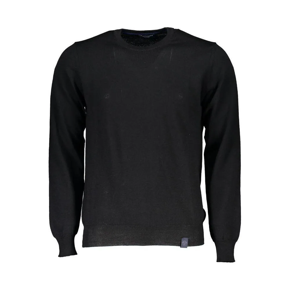 North Sails Black Fabric Men Sweater