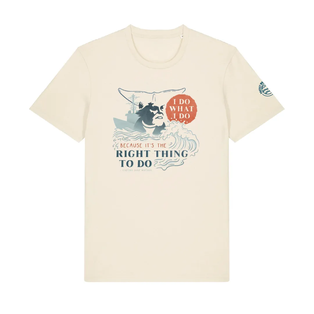 Ocean Born Organic Natural Raw Unisex T-shirt