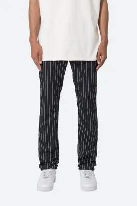 Pinstripe Pants - Black/White