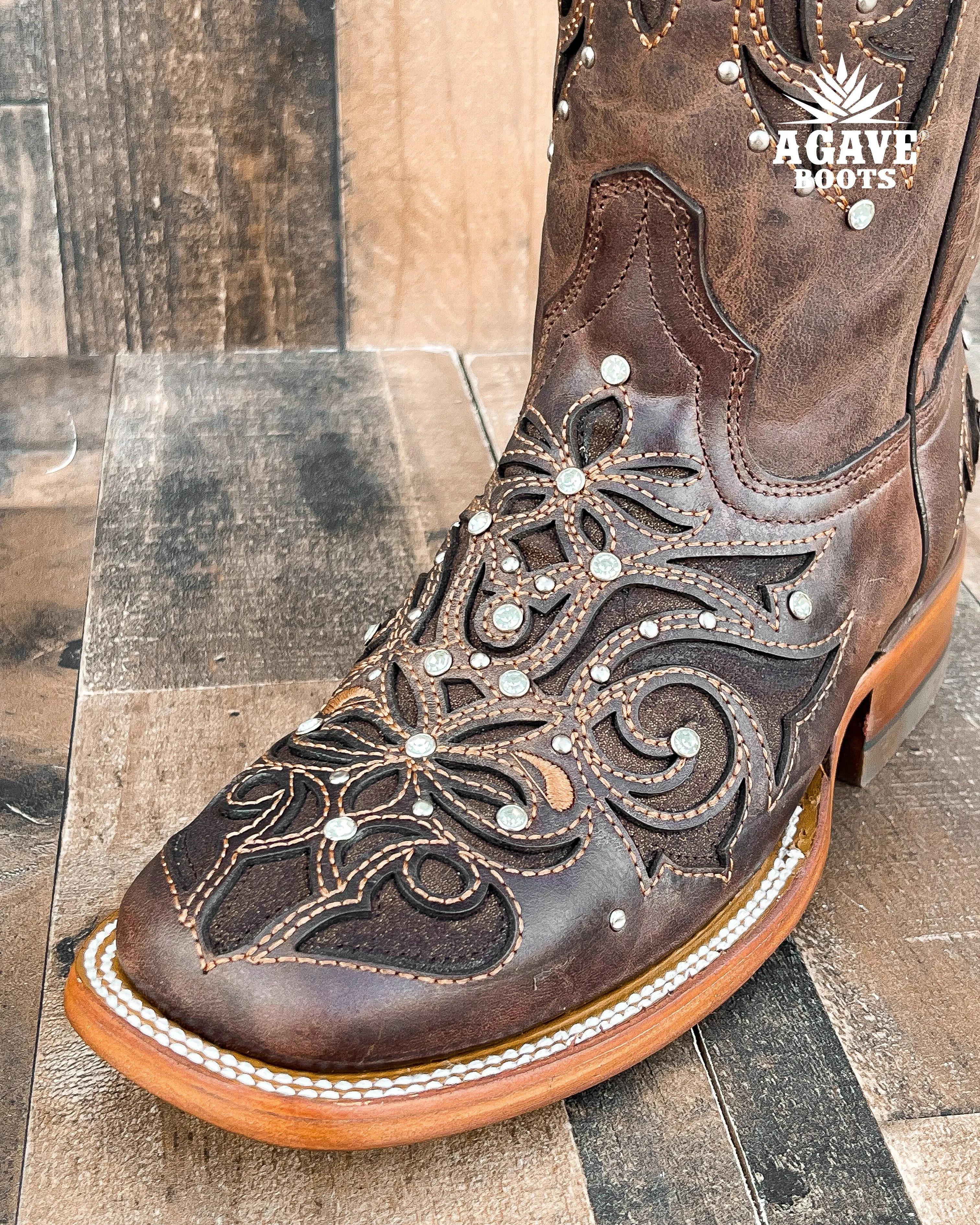 "MIRANDA" | WOMEN SQUARE TOE COWBOY BOOTS