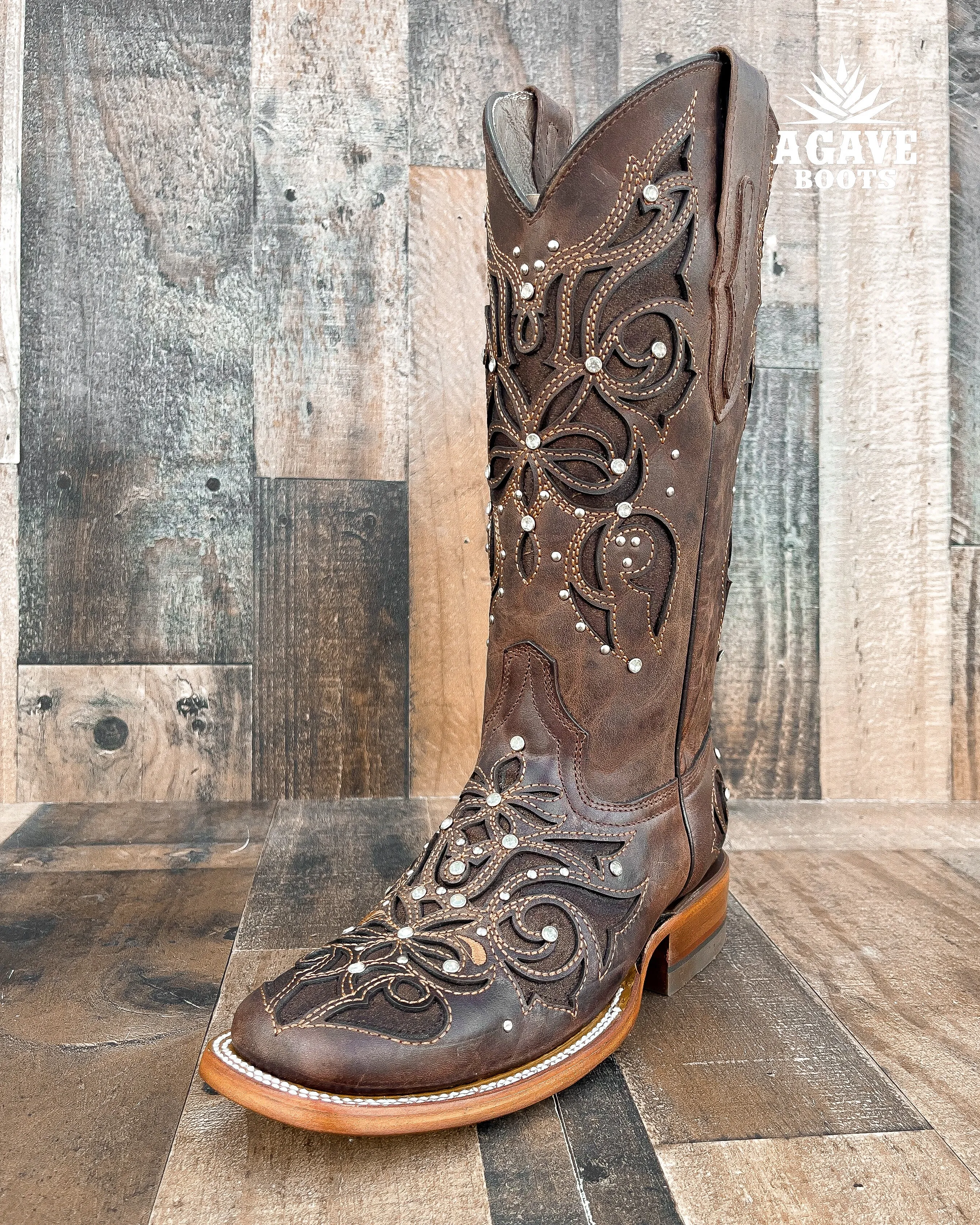 "MIRANDA" | WOMEN SQUARE TOE COWBOY BOOTS