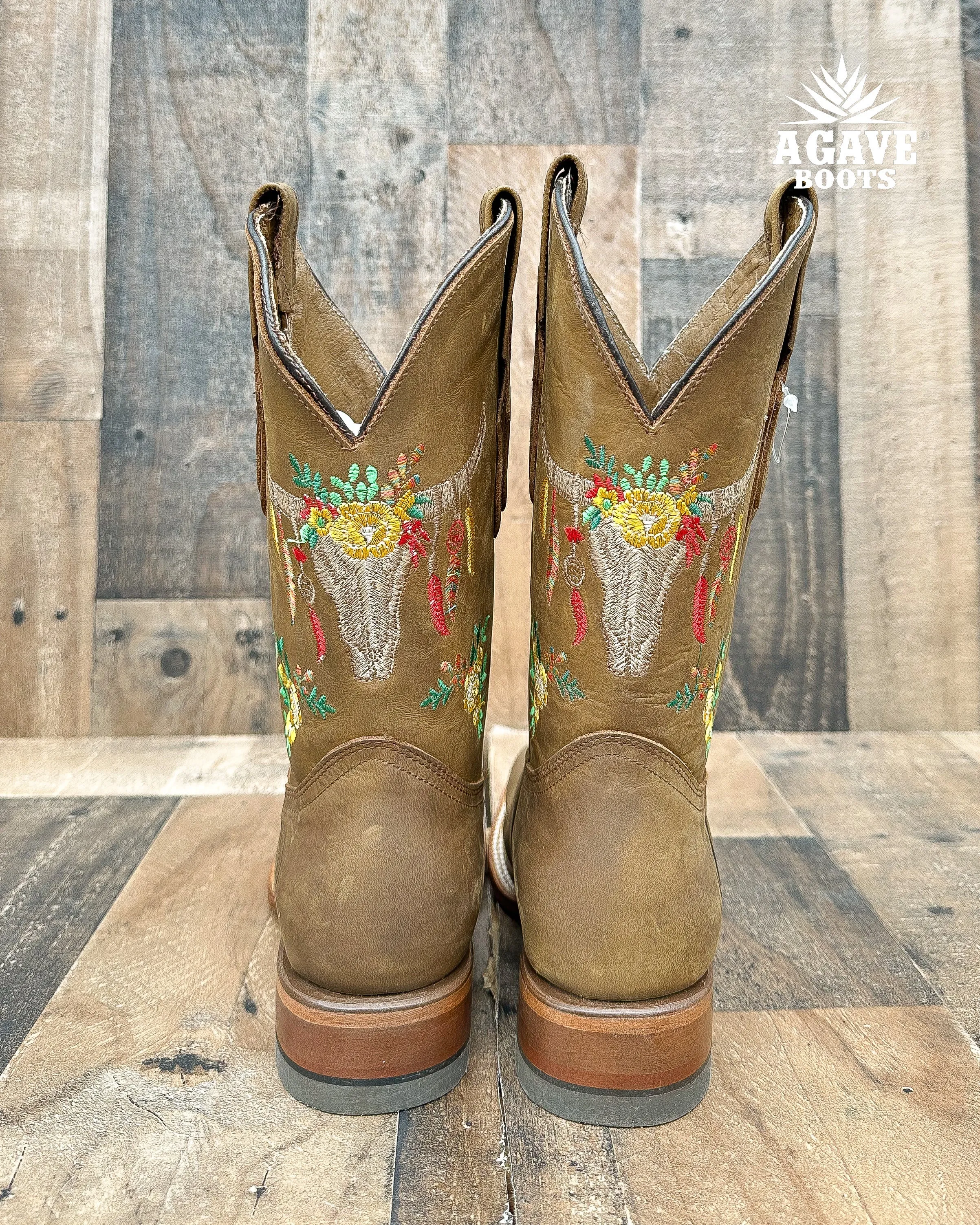 "SKULL" | WOMEN SQUARE TOE COWBOY BOOTS