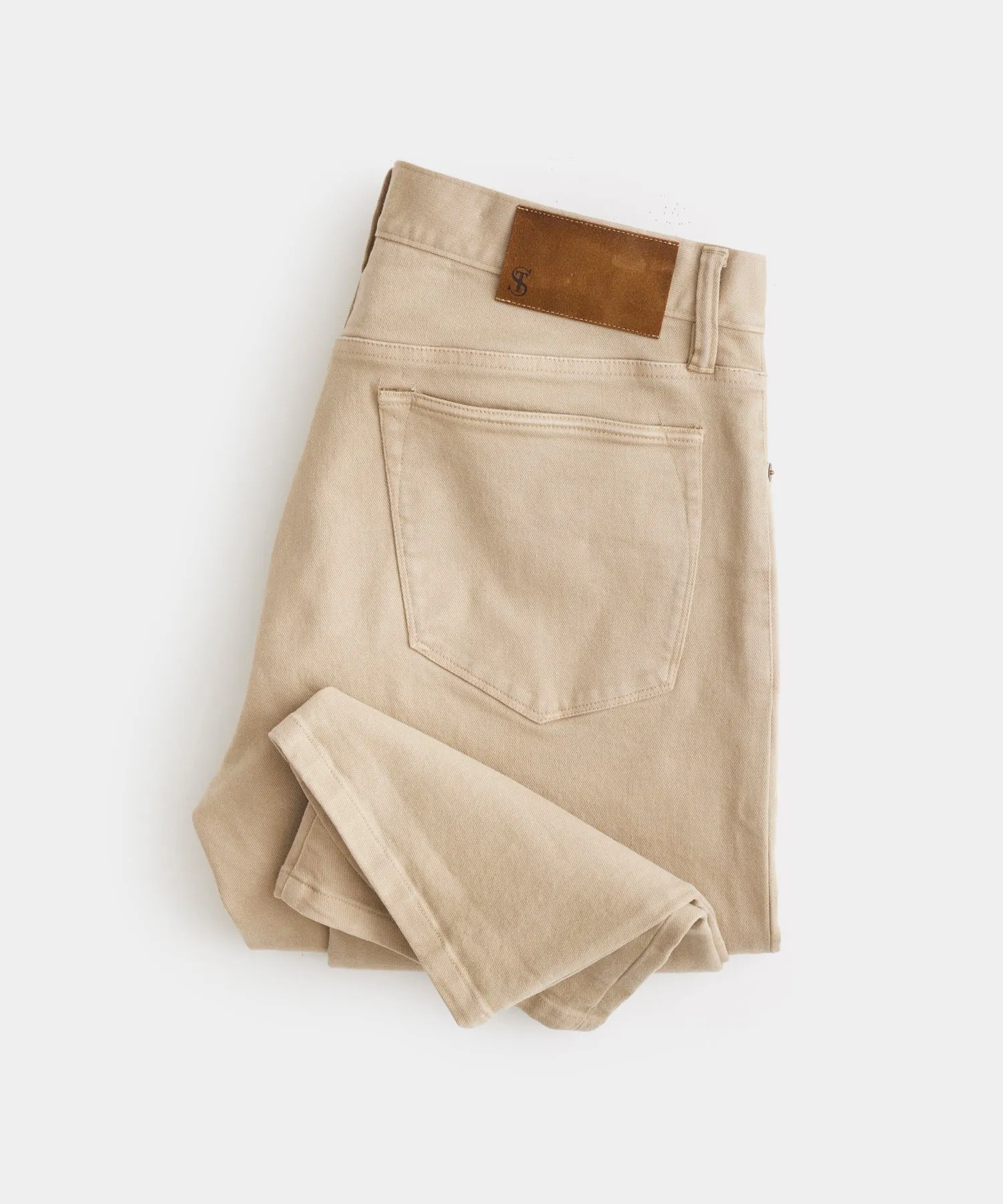 Slim Fit 5-Pocket Chino in Casual Khaki