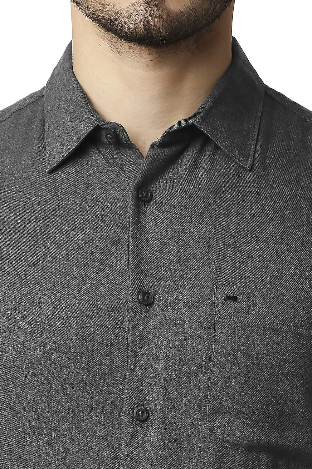 Slim Fit Lyocell Melange Halfsleeves Shirt