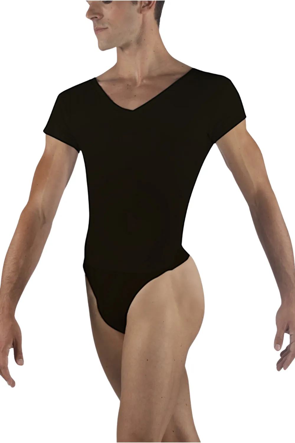 WEAR MOI IVAN MEN SHORT SLEEVE V-NECK LEOTARD