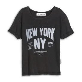 Welcome To New York - Baby Tee - Black Snow