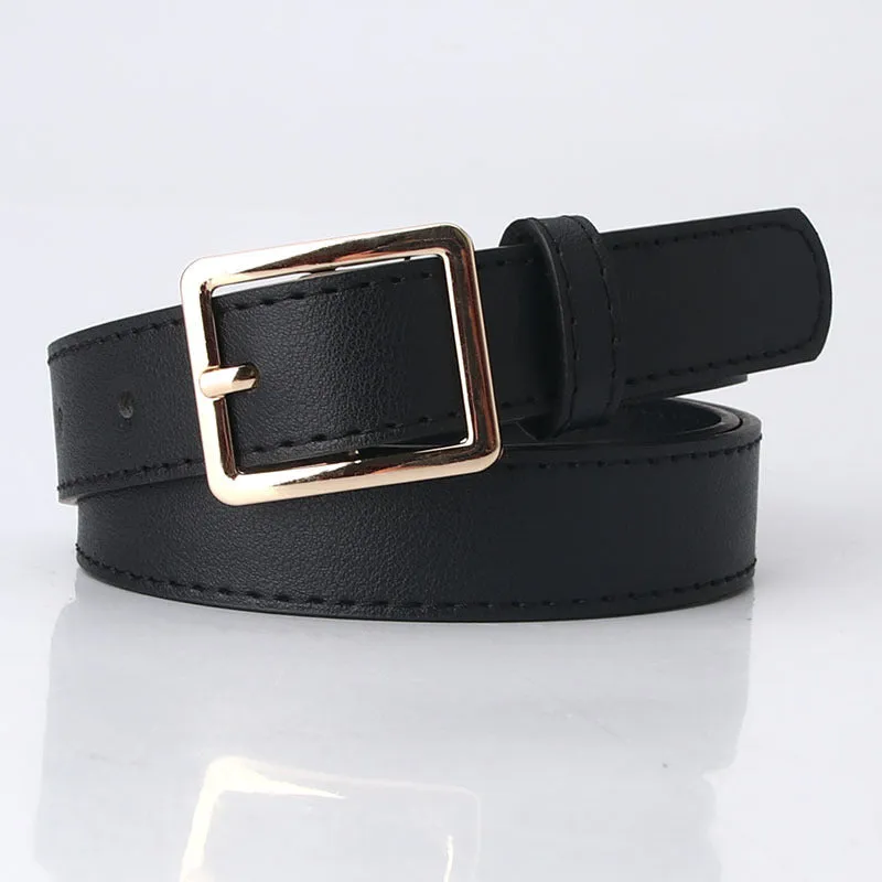 Women's Fashionable All-Matching Match with Coat Sweater Decoration Belt Jeans Pant Belt Women's