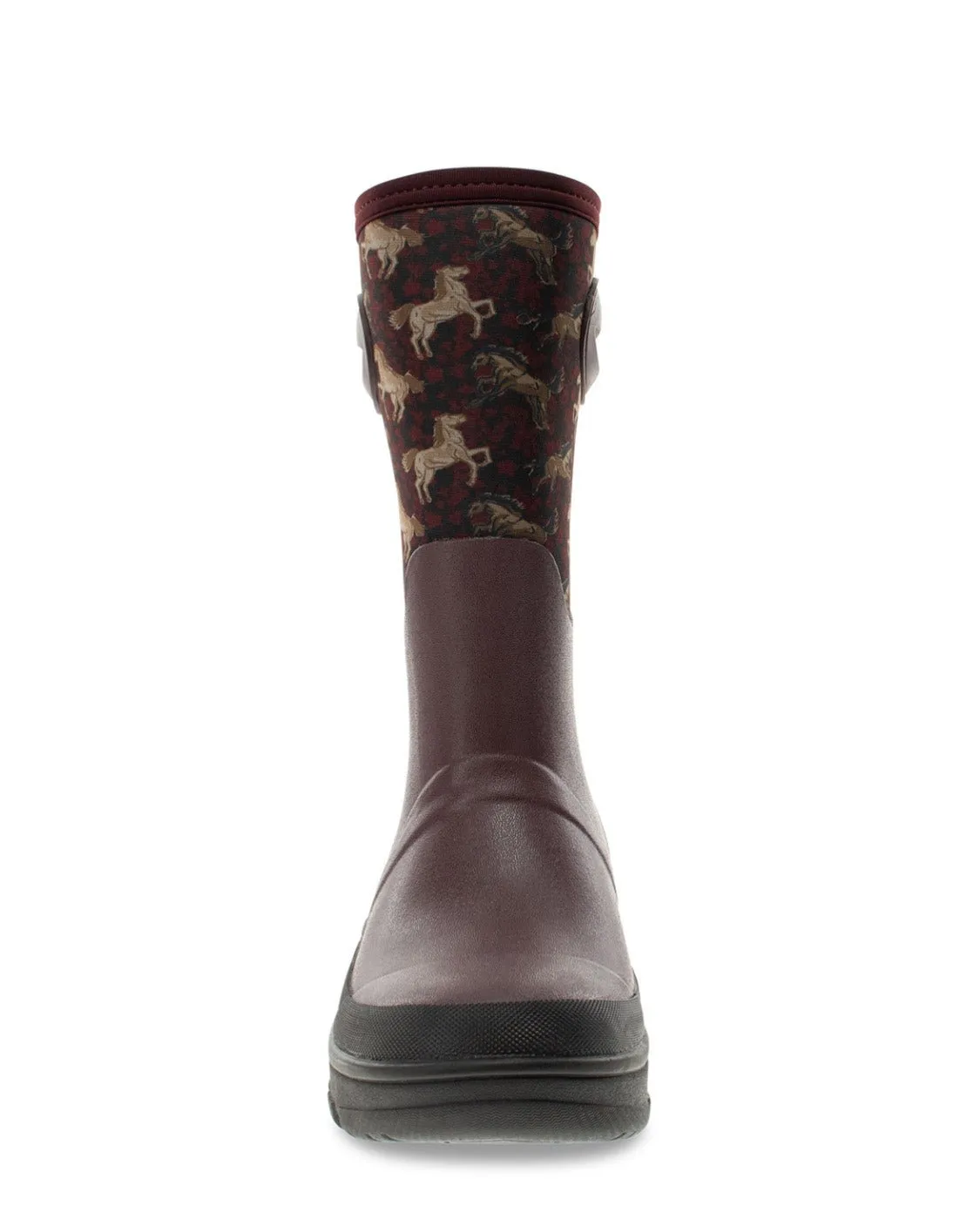 Women's Heritage Horses Neoprene Mid Cold Weather Boot - Burgundy